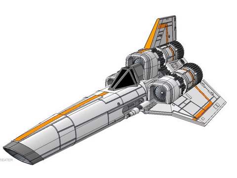 Image of BSG - Colinial Viper MK1 (single-seater)
