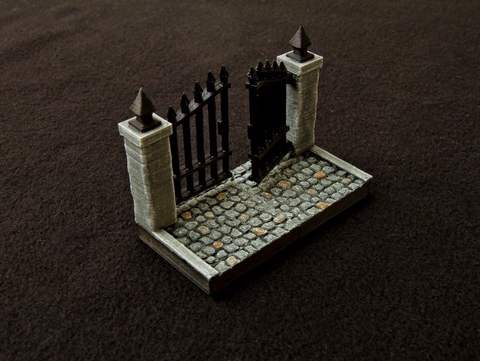 Image of Graveyard Main Gate Tile - OpenForge Compatible