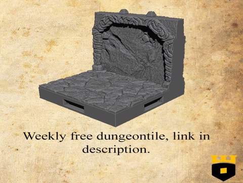Image of Ancient Tomb standardwall tile by - 3Dlayeredscenery