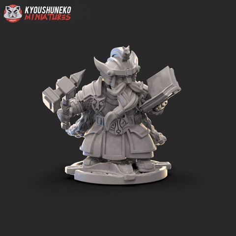 Image of Dwarf High King on Shield