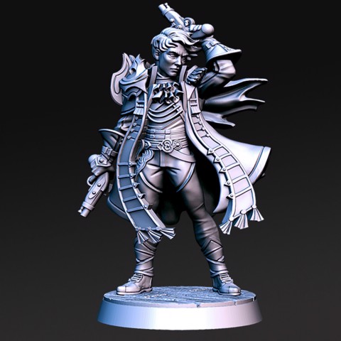 Image of Irvid - Male Pirate - 32mm - DnD