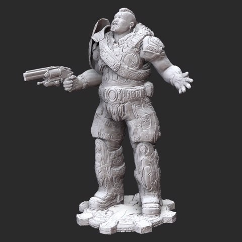 Image of Tai Kaliso Winter Gears of War 3D Model STL File 3D Print