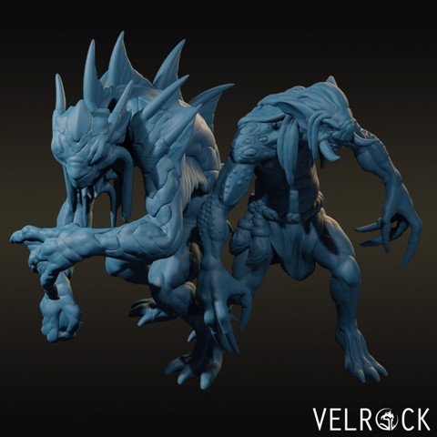 Image of Scrag and Troll Pack (Aquatic Troll and Forest Troll)