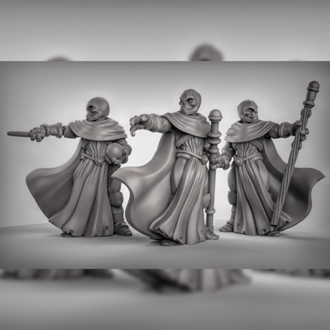 Image of Warforged Spell Casters 1 (multi weapon options)