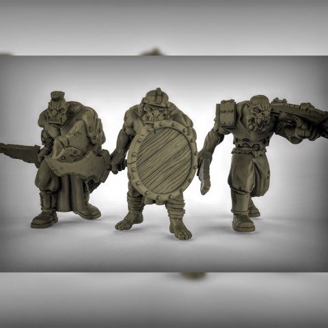 Image of Orc's with Swords and Shields