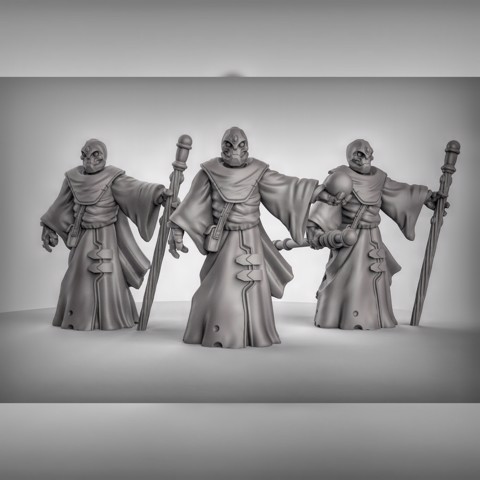 Image of Warforged Spell Casters 3 (multi weapon options)