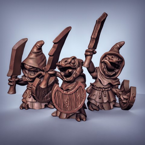 Image of Kobolds with swords (PreSupported)