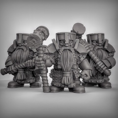 Image of Dwarves with Hammers