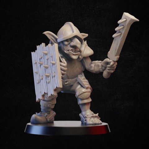 Image of Goblin warrior with sword and sheld