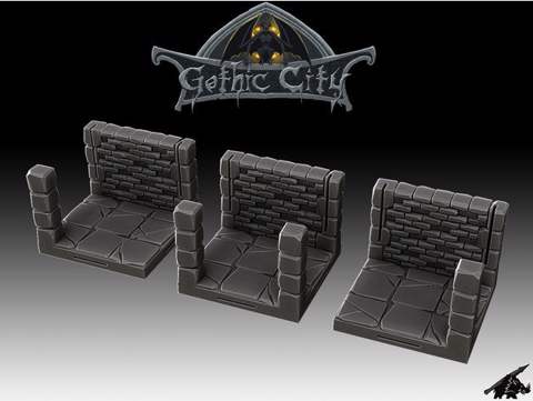 Image of Dungeon Post Tiles (JOIN our PATREON)