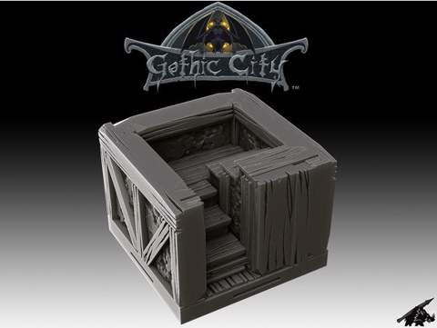 Image of Gothic City Stairs II (JOIN our PATREONs)