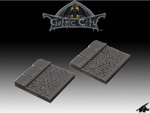 Image of Tilescape GOTHIC CITY Street Tiles - Our New KICKSTARTER is Now LIVE!!!!