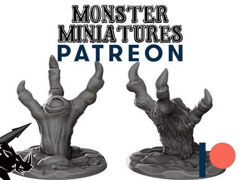 Image of The Hand - JOIN OUR Monster Miniature PATREON