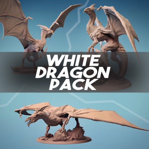 Image of White Dragon pack - Young/Adult/Ancient