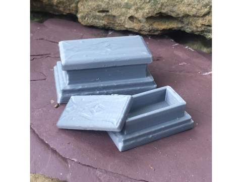 Image of alter or tomb for 28mm tabletop gaming scatter terrain