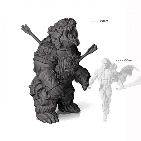 Image of Battle Damaged Warbear - Professionaly pre-supported!