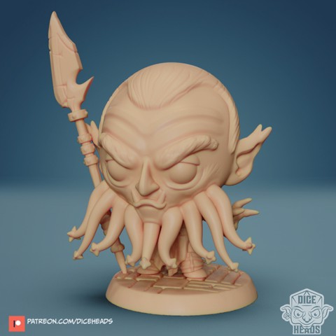 Image of Bearded Devil Chibi- PRE-SUPPORTED 24MM