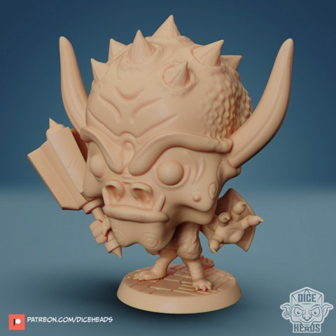 Image of Chibi Pit Fiend 24mm PRE-SUPPORTED