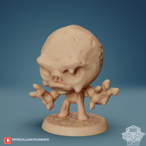 Image of Chibi Clay Golem 24mm PRE-SUPPORTED