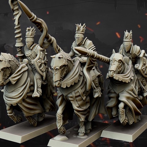 Image of Medieval Heavy Cavalry Core Unit - Highlands Miniatures