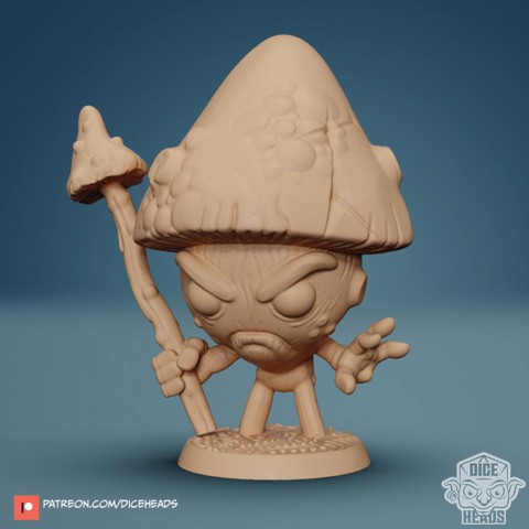 Image of Baby Mushroom 24mm PRE-SUPPORTED