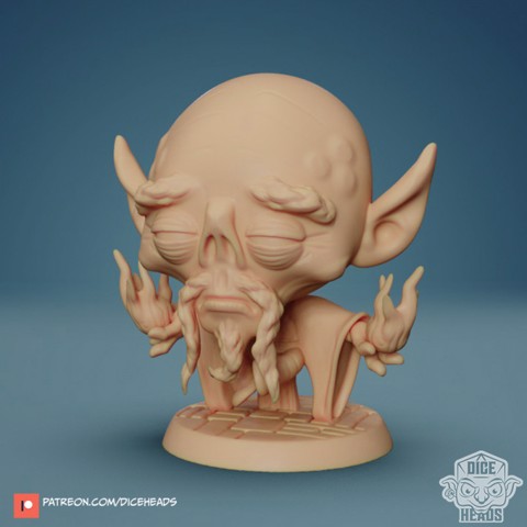 Image of Chibi Githzerai  Monk 24mm PRE-SUPPORTED