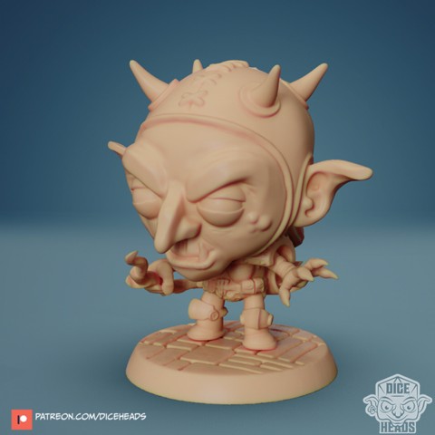 Image of Chibi Goblin Archer 24mm PRE-SUPPORTED
