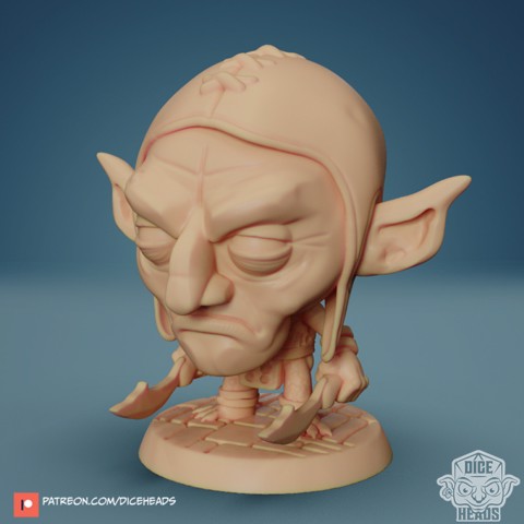 Image of Chibi Goblin Assassin 24mm PRE-SUPPORTED