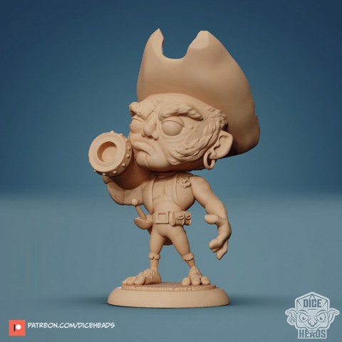 Image of Halfling Pirate 24mm PRE-SUPPORTED