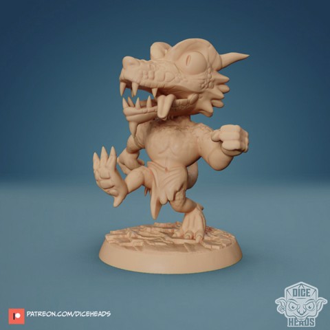 Image of Kobold (running) 24mm PRE-SUPPORTED
