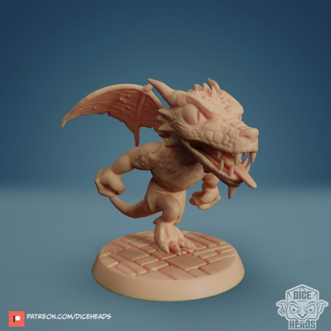 Image of Winged Kobold 24mm PRE-SUPPORTED