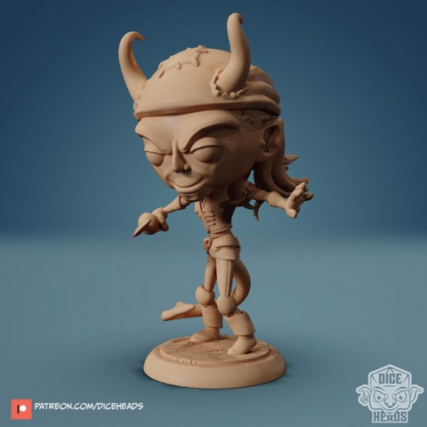 Image of Tiefling Pirate 24mm PRE-SUPPORTED