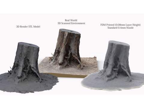 Image of 3D Scanned Tree Stump for Tabletop Scatter Terrain