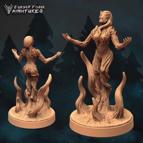Image of Pre-supported dryad rpg miniature