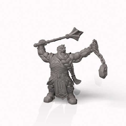 Image of Dwarf Cleric  - Professionally pre-supported!