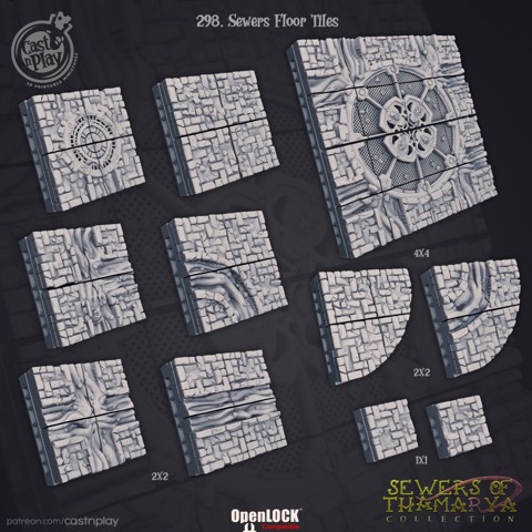 Image of Sewers Floor Tiles (Pre-Supported)