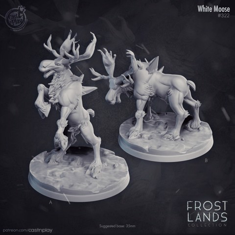 Image of White Moose (Pre-Supported)