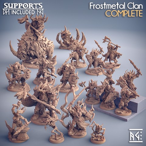 Image of COMPLETE Frostmetal Clan (Presupported)