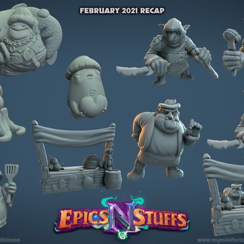 Image of Epics 'N' Stuffs February 2021 Releases - pre-supported