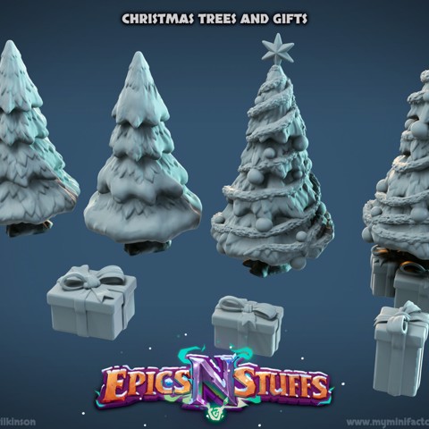 Image of Gifts 'N' Trees Miniatures - pre-supported