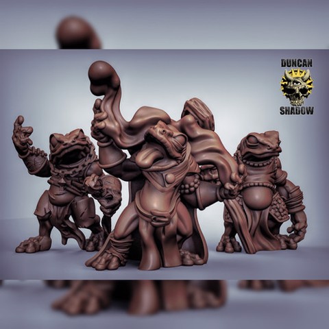 Image of Boggard sorcerers  (pre supports)