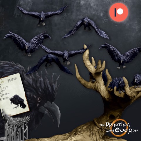 Image of Sinister Tree with Raven Spies - Presupported