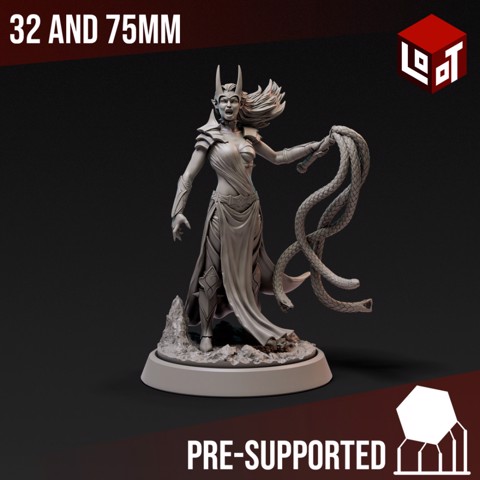 Image of Drow Priestess - Expedition to the Underworld - Loot Studios