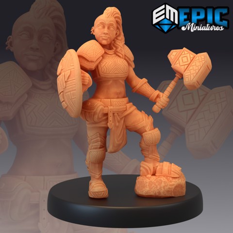 Image of Dwarven War Maiden / Female Dwarf Warrior