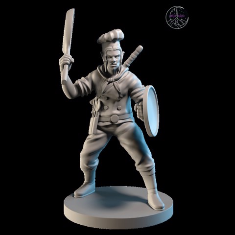 Image of Half Orc Chef Female Fighter