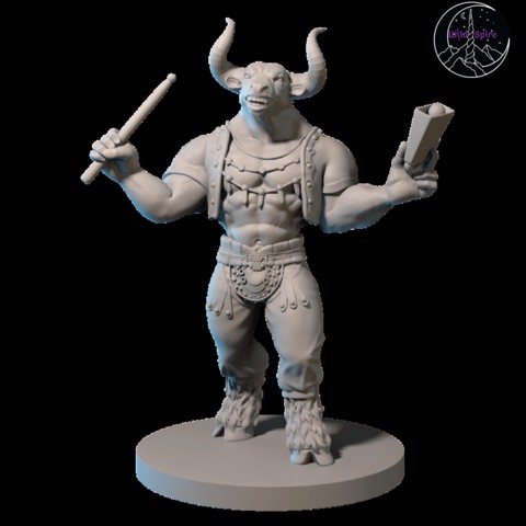Image of Minotaur with Cowbell (28mm)
