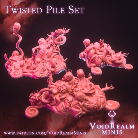Image of Twisted Pile - set of 3