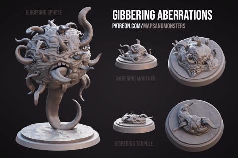Image of Gibbering Aberration - 3D Printable Miniatures