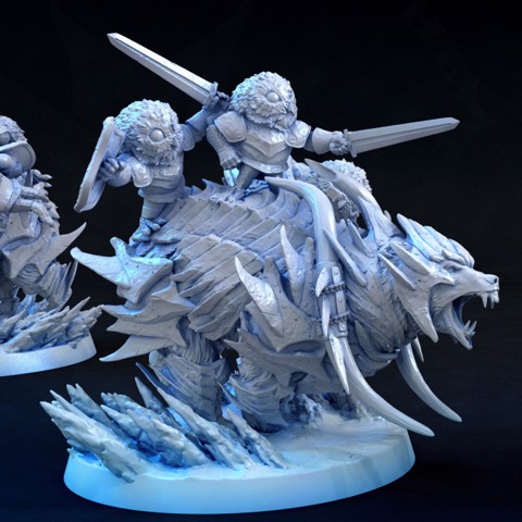 Image of Imperium Polar Bear (Trio of snow owl riders)