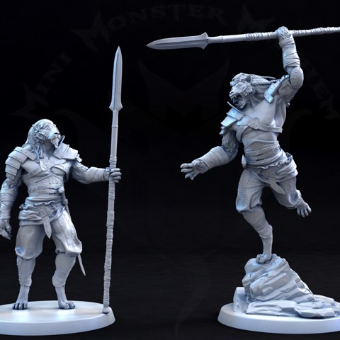 Image of Lion Warriors (70-100mm scale)